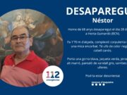 ALERTA a Badalona: busquen un home de 68 anys desaparegut a Barcelona que podria estar desorientat