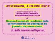L’Ajuntament de Badalona presenta el nou Pla Local de Joventut 2026-2030 amb la implicació juvenil