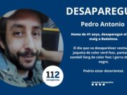 Alerta per la desaparició del Pedro Antonio a Badalona