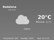 AEMET: El temps per a Badalona – 8 de Maig de 2026