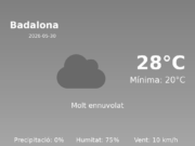 Predicció meteorològica: Badalona, 30 de Maig de 2026
