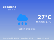 Previsió de l’AEMET a Badalona avui 4 de Juny de 2026